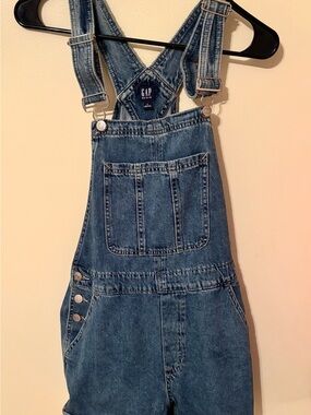 GAP Blue Denim Overalls with Front Bib Pocket